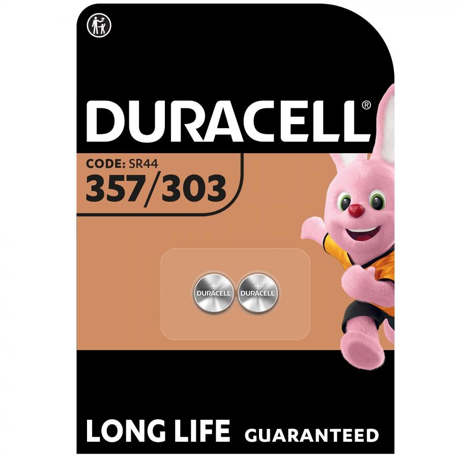 Duracell SR44/V357/V303/SR44W/SR44SW - Batterie a Bottone per Orologi e Dispositivi Speciali