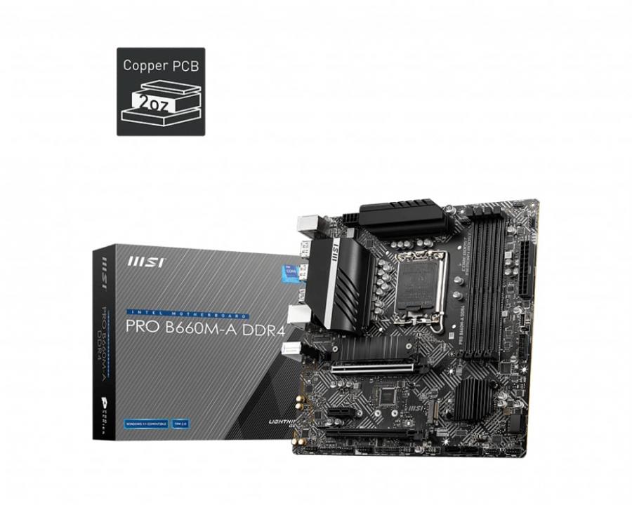 MSI PRO H610M-G DDR4 - Scheda madre Intel H610 LGA 1700 micro ATX
