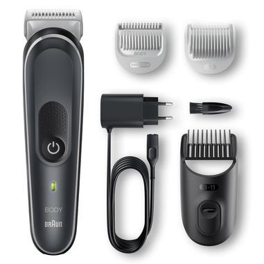 Braun BG5340 Rifinitore Corpo Uomo, Nero/Argento