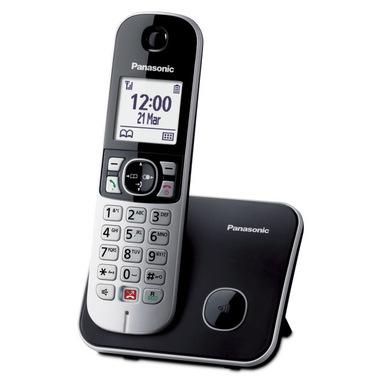 Panasonic KX-TG6851JTB Telefono DECT con Identificatore di Chiamata Nero, Grigio