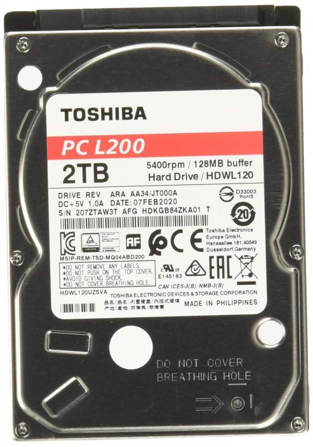Toshiba HDD Interno 2TB, 2.5