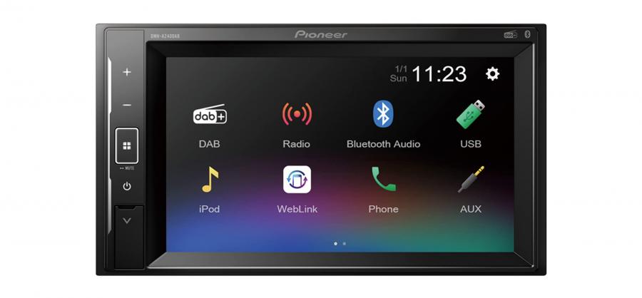 Pioneer DMH-A240DAB Autoradio Digitale 2-DIN con DAB+, Bluetooth e Mirroring