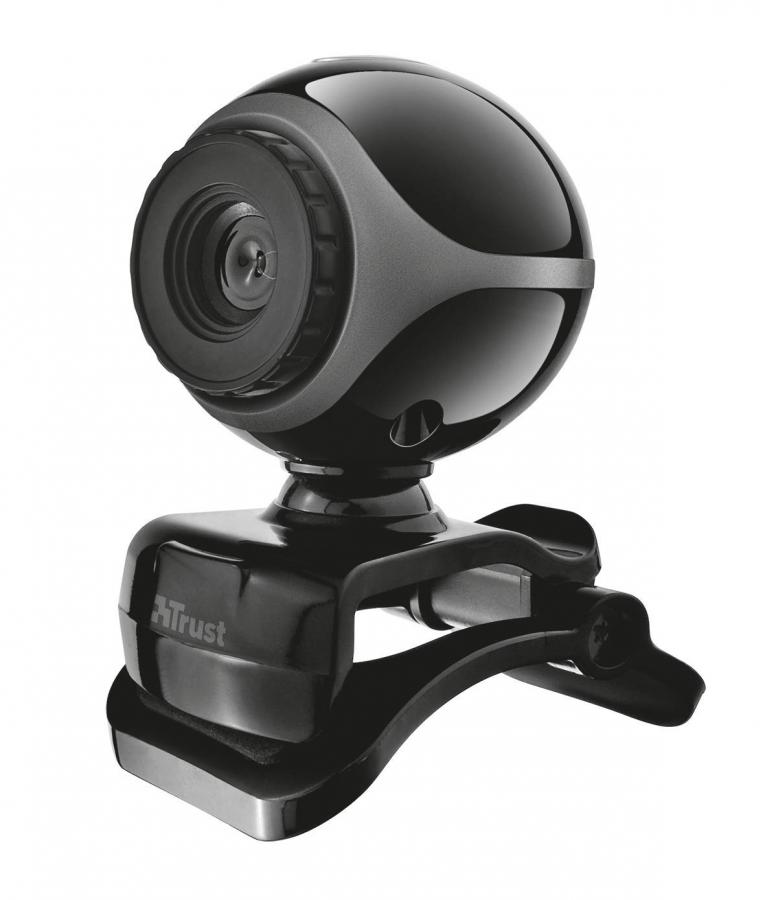 Trust Exis Webcam con risoluzione 640 x 480, black