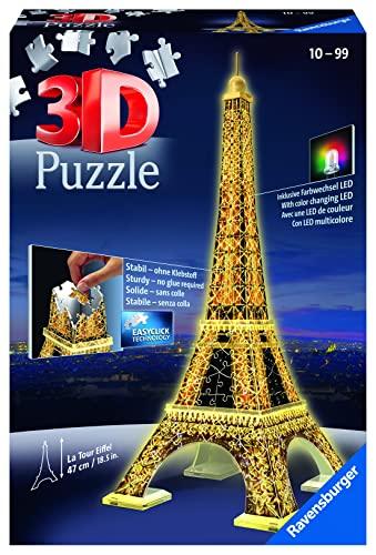 Ravensburger - Puzzle 3D Torre Eiffel Night Edition