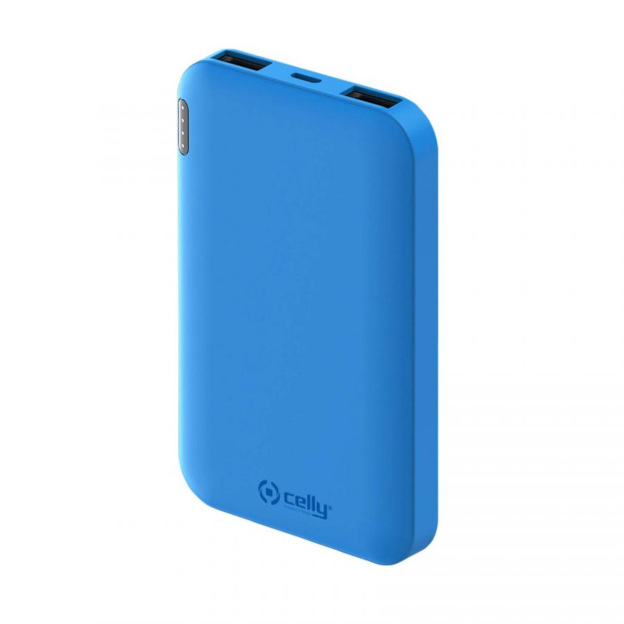 CELLY Power Bank 5A Blu 2,4V 2 USB