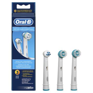 Oral-B Ortho Care Essentials Testine di Ricambio per Spazzolino Elettrico