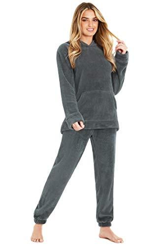Pigiama Invernale Donna di Pile Set con Felpa e Pantalone Morbido S XL CityComfort Pigiama Donna 