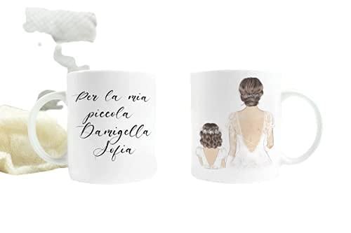 con frase personalizzata Vuoi essere la mia testimone? Tazza mug personalizzata regalo per testimone o damigella per amica sorella collega invitati matrimonio ricordo nozze con frase personalizzata Vuoi essere la mia testimone? Tazza mug personalizzata regalo per testimone o damigella per amica sorella collega invitati matrimonio ricordo nozze