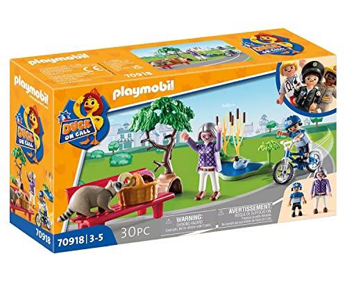 Playmobil- Duck on Call Polizia in Azione. Caccia al Ladro, Multicolore, 70918
