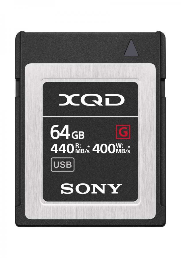 Sony Professional XQD G series - Scheda di memoria da 64 GB (QD-G64F/J), colore: Nero