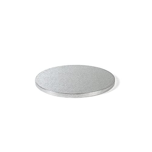 Decora 0931604 SOTTOTORTA Tondo Ø 30 X H 1,2 CM, Acciaio Inossidabile, Argento, 3 1.2 cm