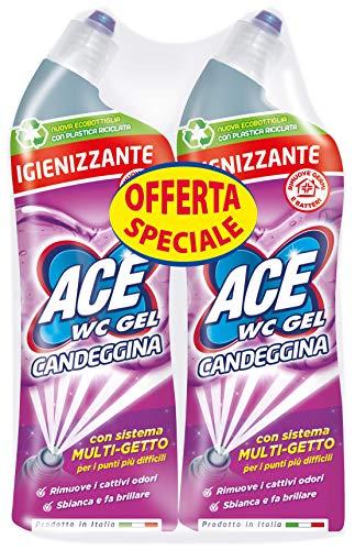 ACE WC Gel Multigetto Candeggina Igienizzante, Confezione Doppia da 700ml
