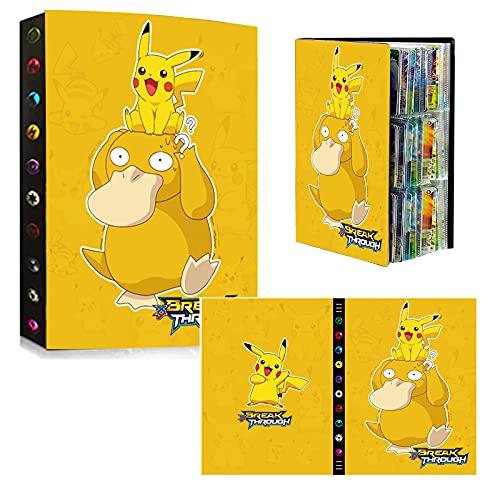 Porta Carte album Custodia carte Bustine sleeves protettive Supporto album carte collezione S101 4 tasche Contiene 160 carte Raccoglitore album Compatibile con carte Pokemon