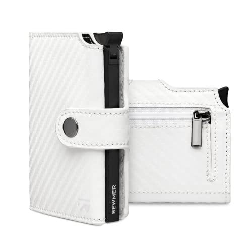 Porta Carte di Credito BEWMER 2 Schermato | Portafoglio Slim da Uomo e  Donna con Rfid Protection Anticlonazione | Porta Tessere e Soldi con  Portamonete (Marrone)