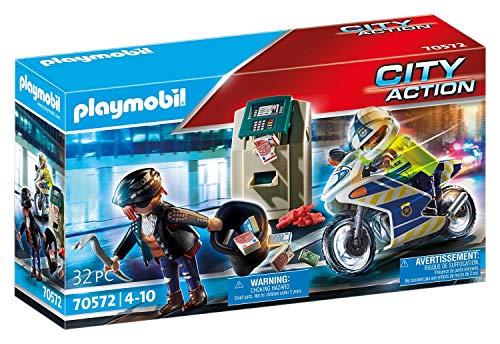 PLAYMOBIL City Action 70572 - Poliziotto in Moto e Ladro