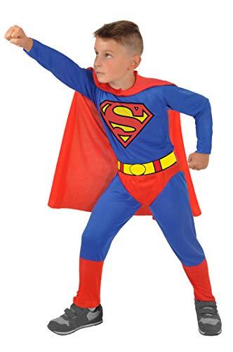 Ciao-Superman Costume Bambino Originale DC Comics (Taglia 8-10 Anni), Colore Blu/Rosso, 11672.8-10