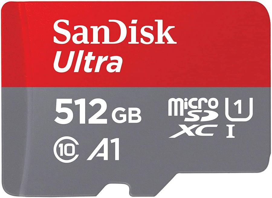 SanDisk Ultra Scheda di Memoria microSDXC con Adattatore SD, fino a 120 MB/s, Prestazioni dell'App A1, Clase 10, U1, 512 GB