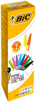 BIC Cristal Multicolour Penne a Sfera - 20 Pezzi