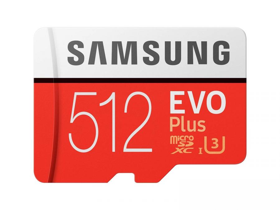 Samsung Memorie MB-MC512GA EVO Plus Scheda microSD da 512 GB, UHS-I U3, Fino a 100 MB/s, con Adattatore SD