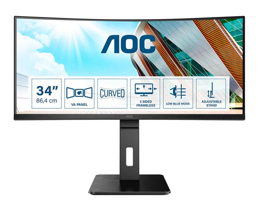 AOC CU34P2A Monitor Curvo Ultrawide 34