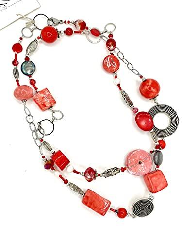 Collana lunga Donna in Pietre DureTramonto