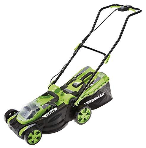 Verdemax RS20 - Rasaerba a batteria agli ioni di litio 2x20V-2,5Ah (due batterie e caricabatterie inclusi)