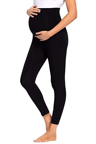 JMITHA Leggings Premaman, Estivi Lunghi Pantacollant Gravidanza Basic  Pantaloni Coprenti Morbido Cotone Elasticizzato Collant Pesanti Casual  Leggings Pantaloni Premaman Donna Sottile