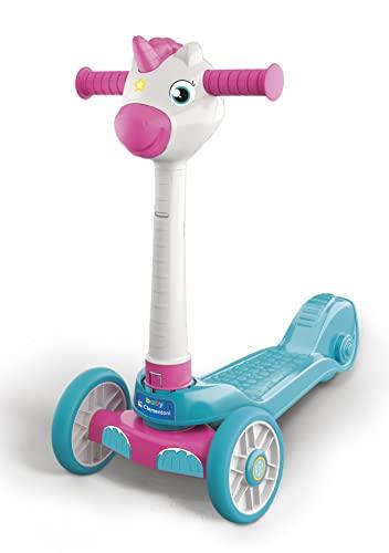 Clementoni Baby Unicorn Push Scooter - Monopattino Bambina 2 Anni con 3 Ruote