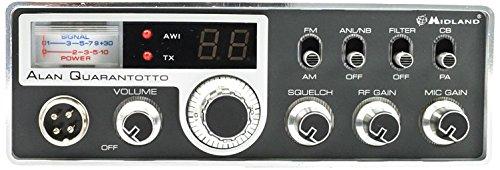Midland Alan QUARANTOTTO Radio CB, Nero/Argento