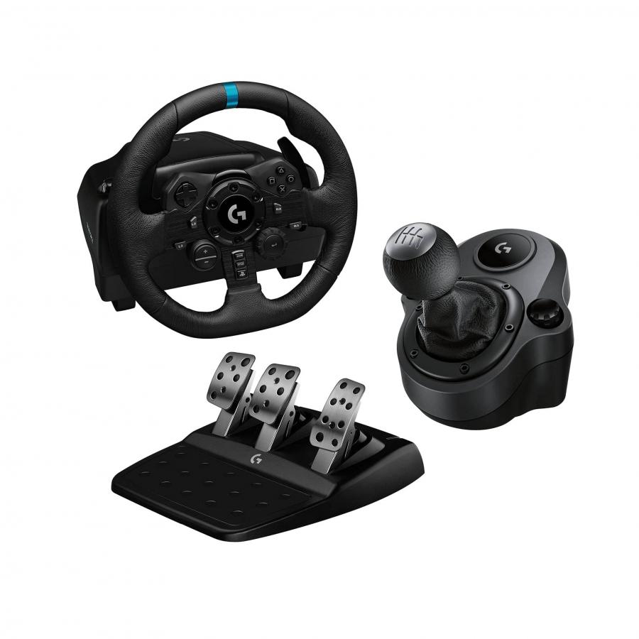 Logitech G923 Volante da Corsa e Pedali per Playstation PS4 e PC e Driving  Force Leva di Cambio