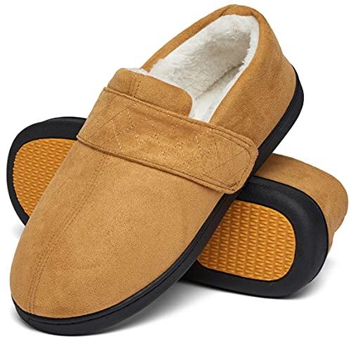 Mishansha Pantofole Uomo Invernali Caldo Ciabatte da Casa Comode Memory  Foam Pantofole Peluche Ambra Gr.39