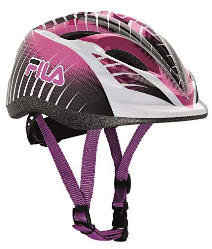 Fila Junior Girl Helmet, Casco Bambina (Black/Violet, XS (47/51 cm))