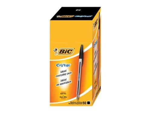 BIC Cristal Original Penna a Sfera Nera - Confezione da 50 pezzi