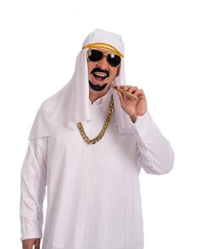 Carnival Toys Set di sheikh per adulti (vetro, con collo, cigar) su scheda.