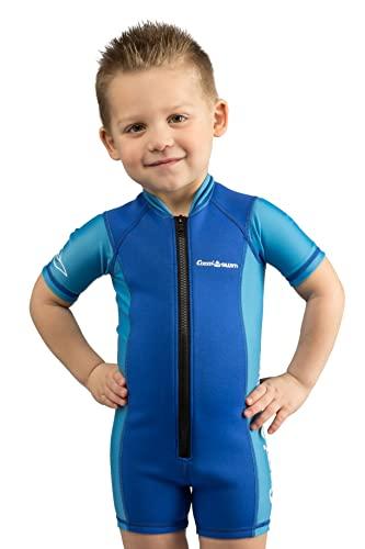 Cressi Shorty Kid - Muta Shorty per Bambini in Neoprene Ultra Stretch 1.5/2mm, Maniche Corte, Blu/Azzurro