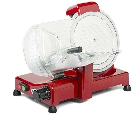 R.G.V. LUXURY 25 Rossa - Affettatrice Domestica con Lama da 25 cm