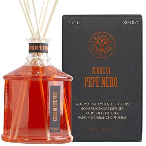 Erbario Toscano - Profumatore Ambiente Cuore di Pepe Nero 1L