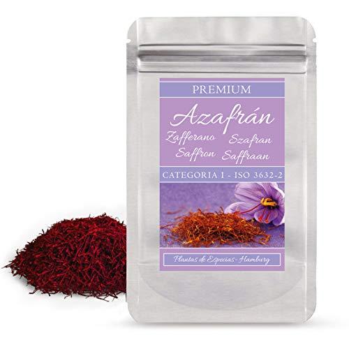 ESPIDO 5g di zafferano in pistilli Sargol, Serie Gourmet -Qualità Categoria 1 superiore ISO 3632-2 in confezione richiudibile che ne preserva l'aroma, Azafran