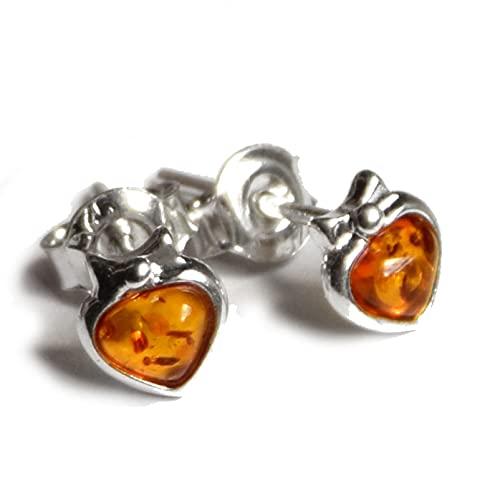 sole MJ Baltica orecchini Argento 925 e Ambra Naturale Artigianale luminoso artigianale BK082 grande