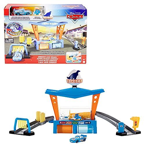 Disney Pixar Cars Playset Autolavaggio Dinoco Cambia Colore