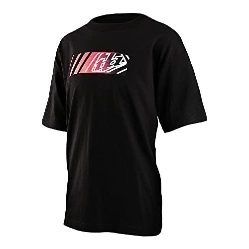 Troy Lee Designs Motorcycle Motocross Racing T Shirts for Youth, Youth Icon Short Sleeve Tee (Black, Medium)