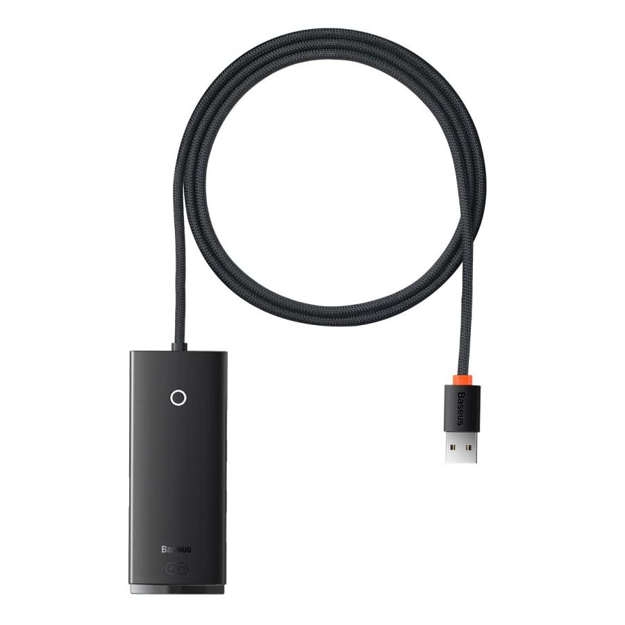 Baseus HUB Lite Series Adapter (USB-A a 4xUSB-A 3.0 5Gb/s) Nero