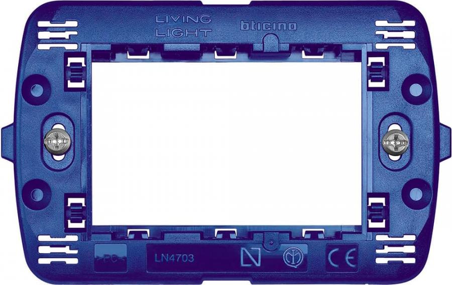 Supporto per placche 3 moduli serie Living - SLN4703F