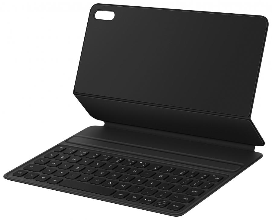 HUAWEI Smart Magnetic Keyboard (tastiera QWERTZ tedesca) con custodia, ultrasottile, funzione multi-schermo, Plug & Connect, grigio scuro (compatibile MatePad 11)
