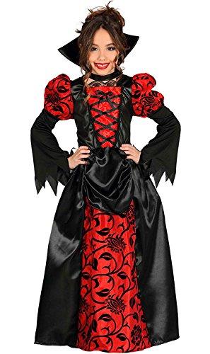 Costume Vampiressa TG 7/9 Anni Halloween Vampiretta Carnevale Vampira Bambina