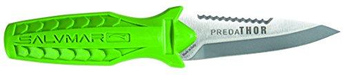 SALVIMAR Predathor, Coltello Unisex Adulto, Verde Acido, Taglia unica