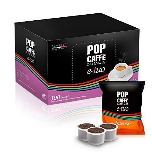 100 CAPSULE POP CAFFE' E-TUO 1 INTENSO COMPATIBILI FIOR FIORE, LUI ESPRESSO