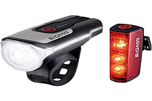 Sigma Sport Unisex – adulti Sigma Aura 80 USB/Blaze Kit di illuminazione, Nero, Taglia unica