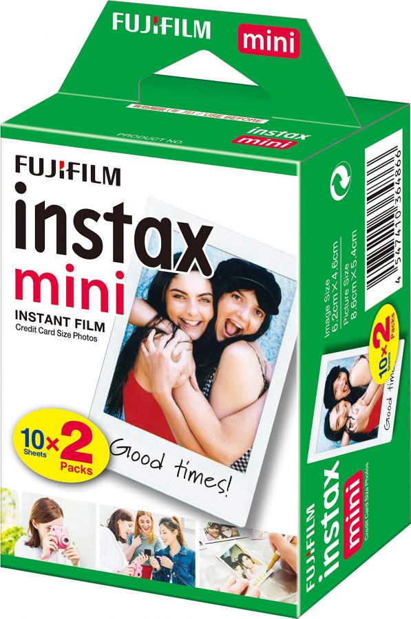 Fujifilm Instax Mini Film Pellicola Istantanea per Fotocamere Instax Mini, Formato 46x62 mm, Confezione da 20 Foto