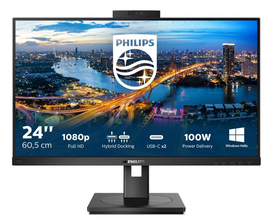 Philips 243B1JH Monitor LCD Full HD con Docking USB-C